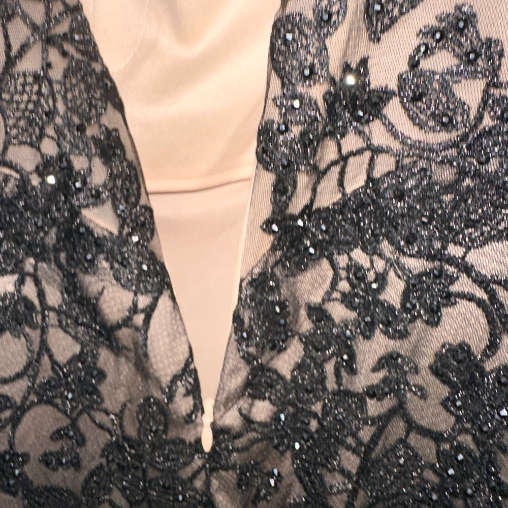 Mac Duggal 50644 Dress - Size 18 lace sexy gala prom fund raisers crystals bead - Picture 4 of 11